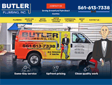 Tablet Screenshot of butler-plumbing.com
